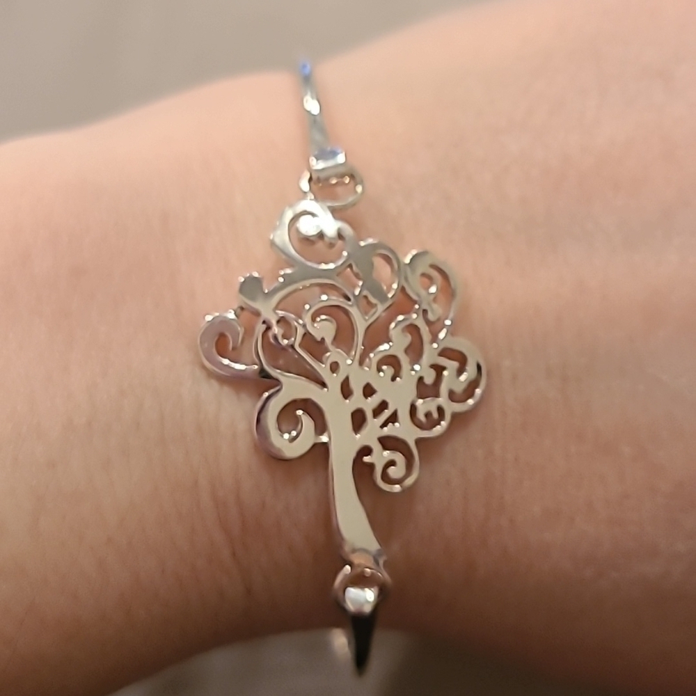 Tree of life sterling silver bracelet